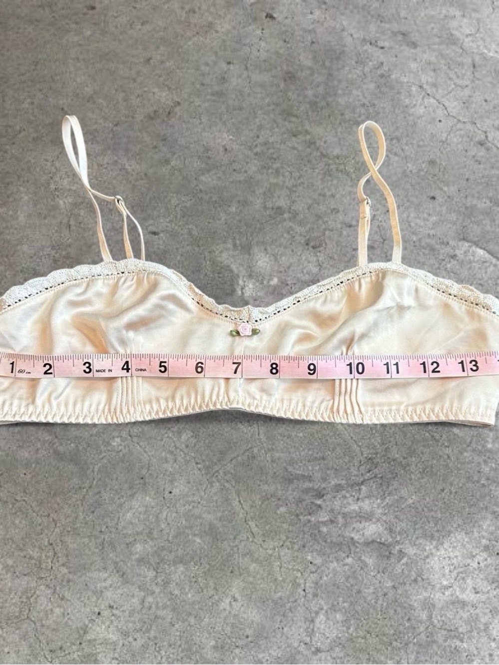 Zara Cream Lace Bralette - Picture 6 of 7